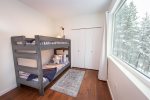 Bedroom 3 offers two twin bunk beds. 